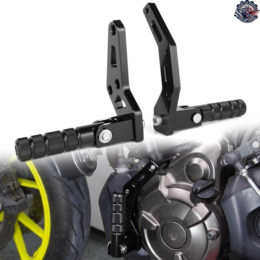 ヤマハ FZ-07 MT-07 2014-2020 XSR700 2018-2024 オートバイライダー用フットペグ 折りたたみ式フットレストキット ハイウェイペグマウント