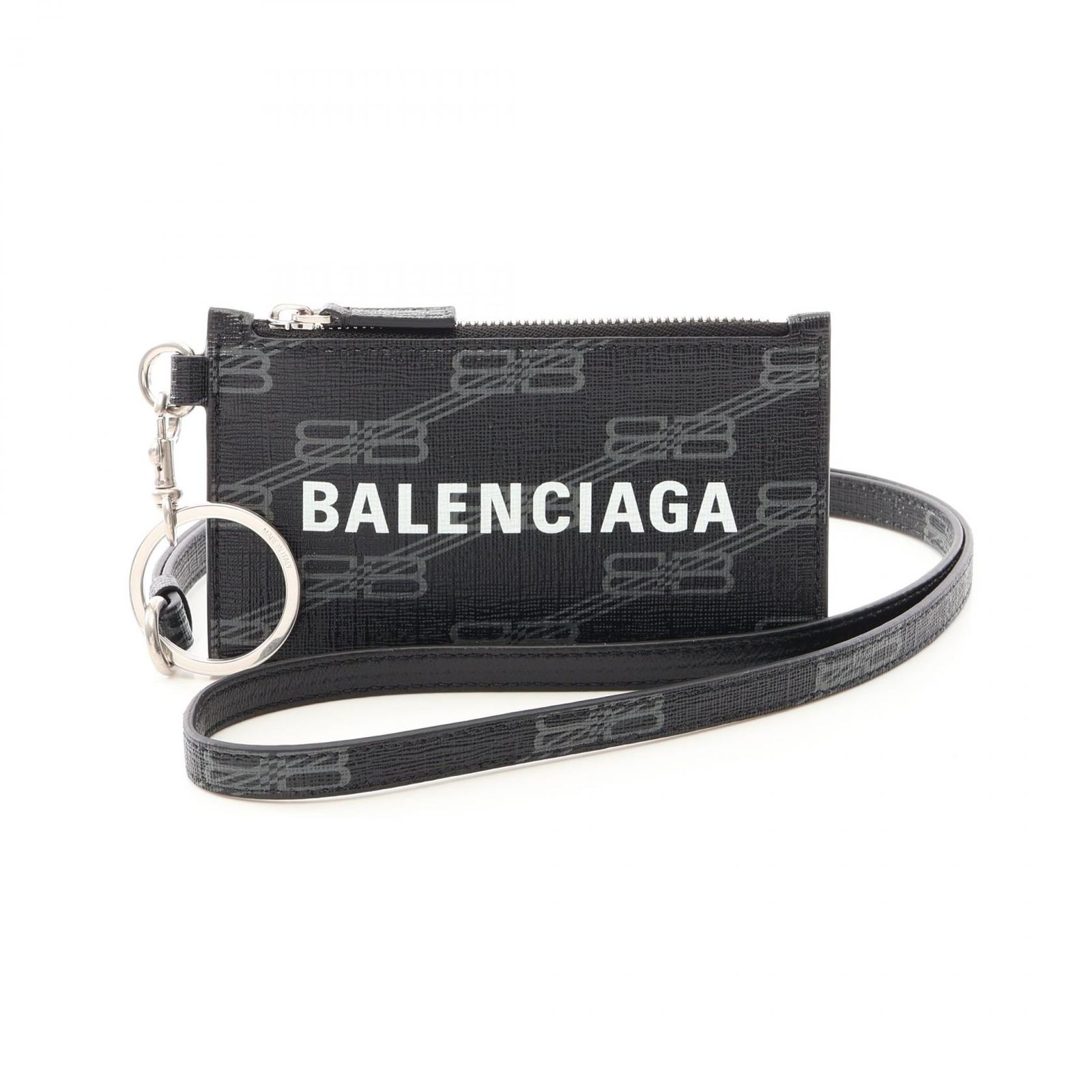バレンシアガ BALENCIAGA コインケース CASH キャッシュ BBモノグラム ブラック その他 フラグメントケース メンズ Used A 26,320円