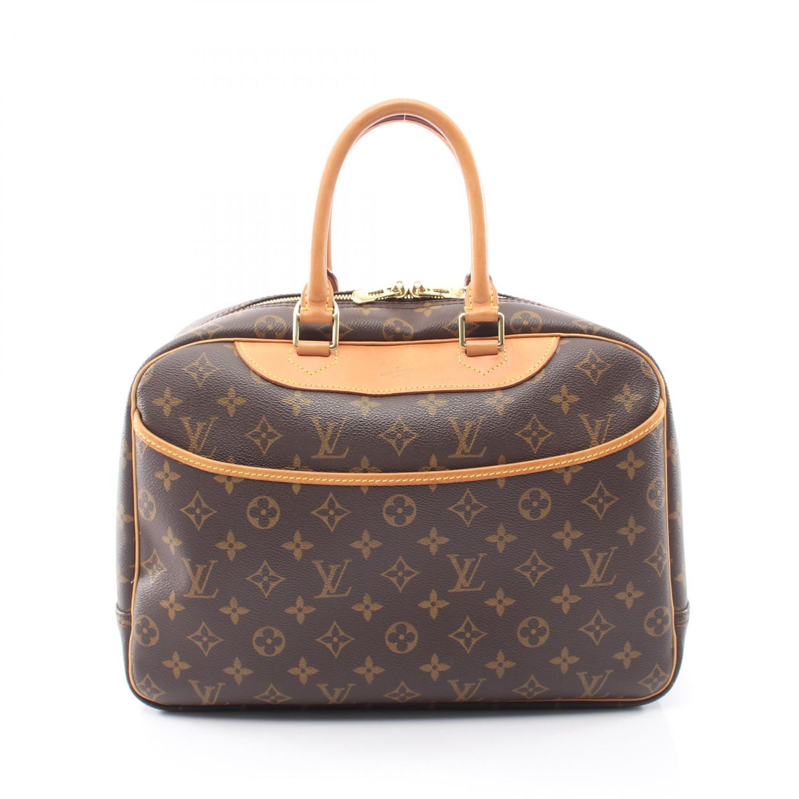 ルイ・ヴィトン LOUIS VUITTON ハンドバッグ ドーヴィル ボーリングヴァニティ M47270 PVCコーティングキャンバス レザー ドーヴィル レディース Used B