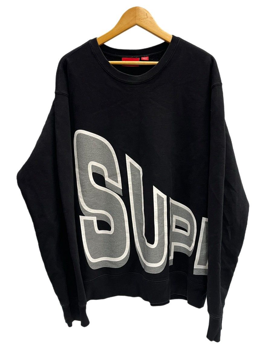 シュプリーム SUPREME 18SS Side Arc Crewneck サイドアーク クルーネック スウェット トレーナー 黒 XL スウェット ブラック 101MT-6466