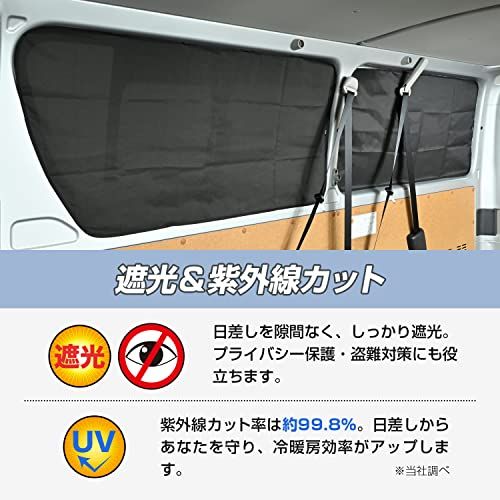 R☆セイワ(SEIWA) 車種専用用品 カーテン トヨタ ハイエース200系専用