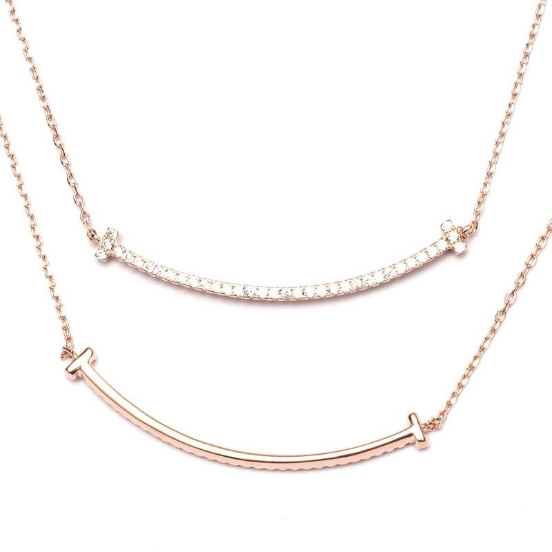 [A.UN jewelry] スマイル ネックレス レディース つけっぱなし リバーシブル PG