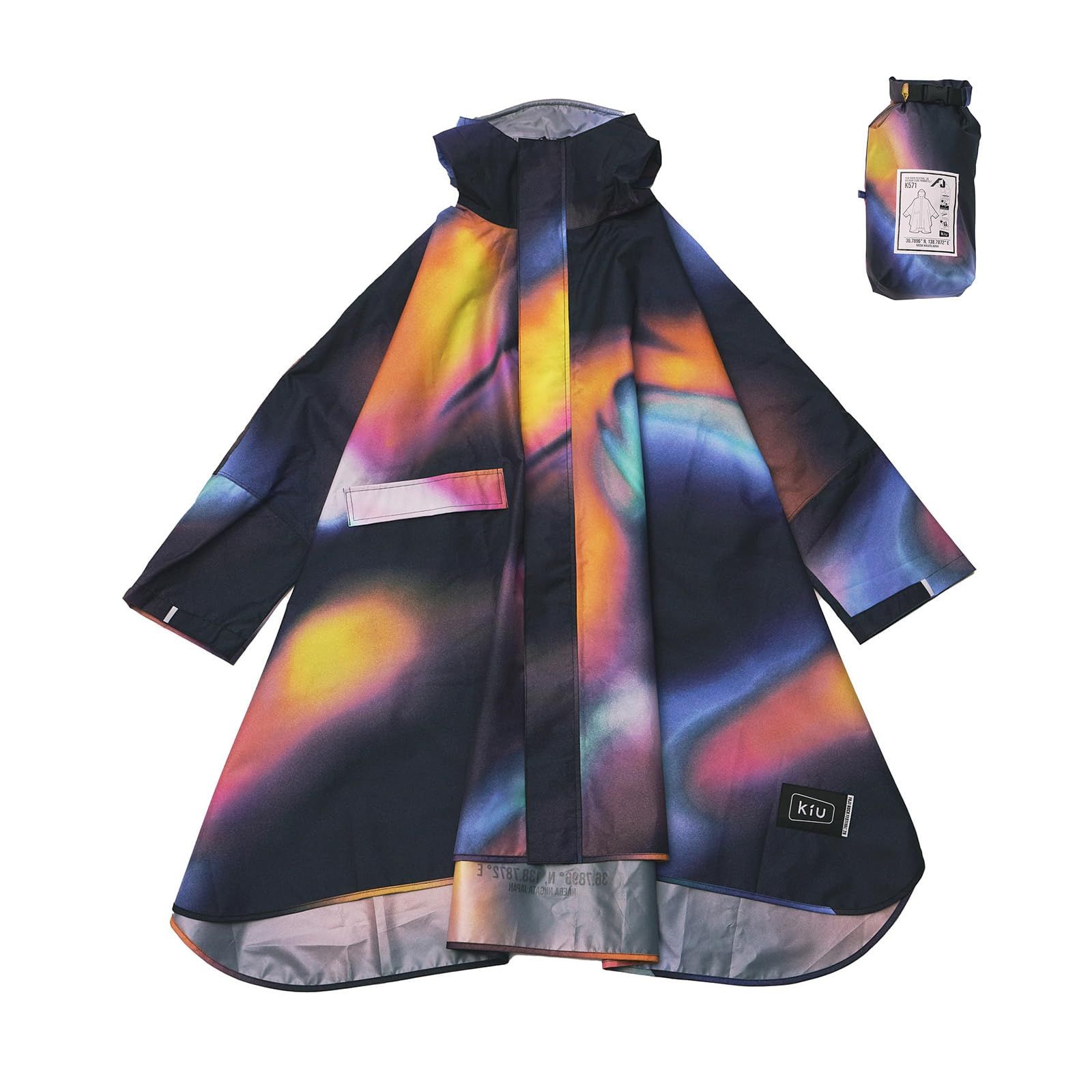 【FUJI ROCK FESTIVAL‘26 × KiU】スタンダードレインポンチョ STANDARD RAIN PONCHO KiU キウ フジロック 防水 耐水 レインコート スリーブポンチョ FUJIROCK フェス コラボ おしゃれ 0fbd8029