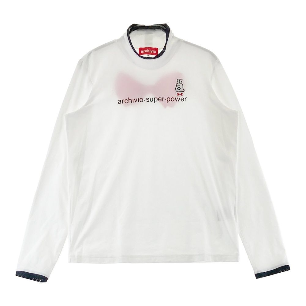 サイズ：38 ARCHIVIO アルチビオ ハイネック 長袖Tシャツ ホワイト系