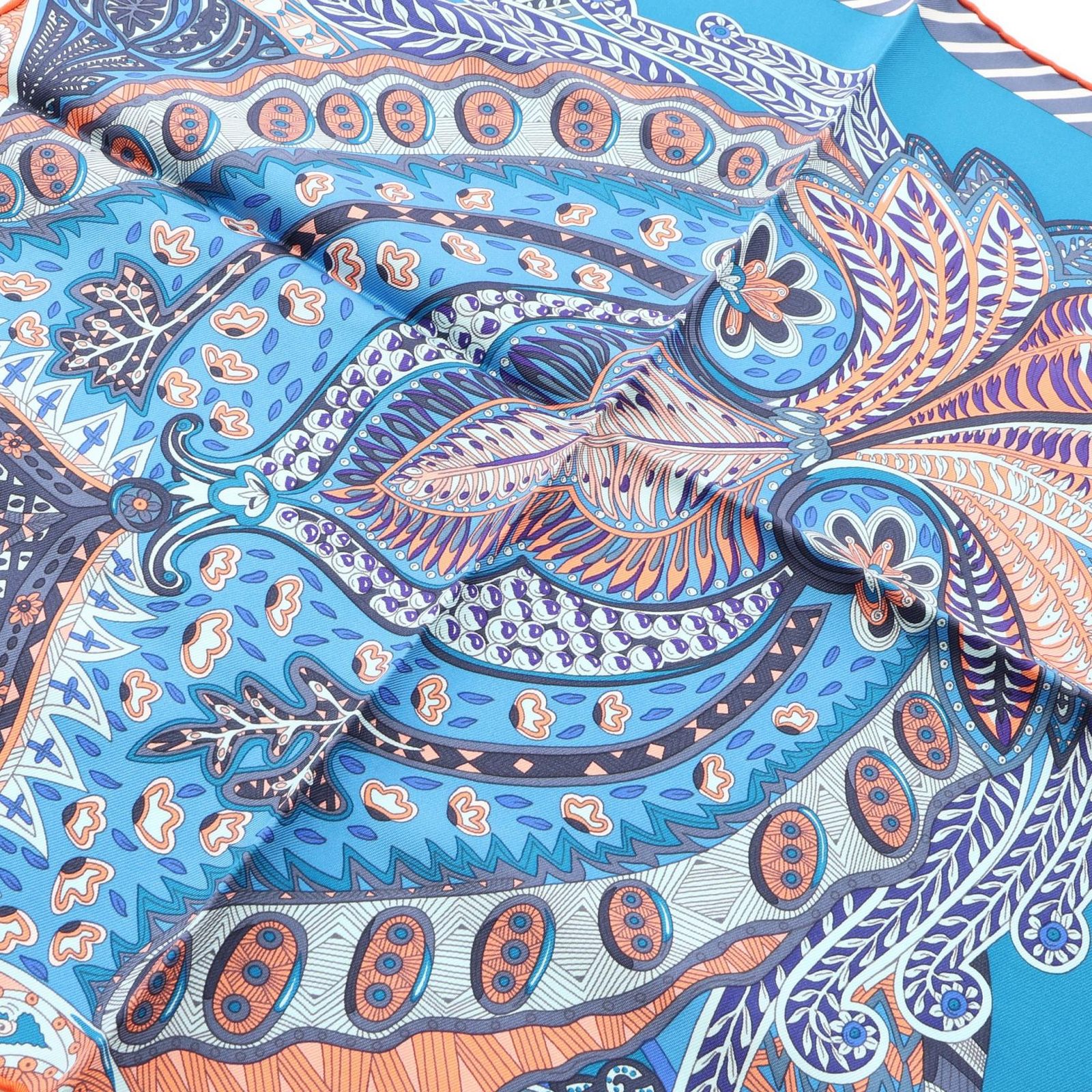 エルメス HERMES スカーフ プチカレ カレ45 ガヴロッシュ マハラニの庭 シルク ガヴロッシュ マハラ レディース Used A
