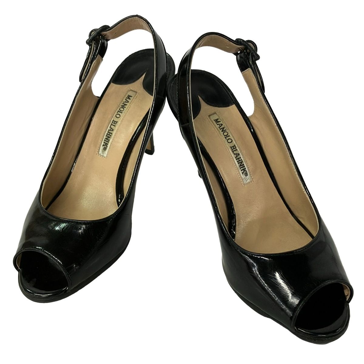 MANOLO BLAHNIK(マノロブラニク) サンダル 36 1/2 レディース - 黒