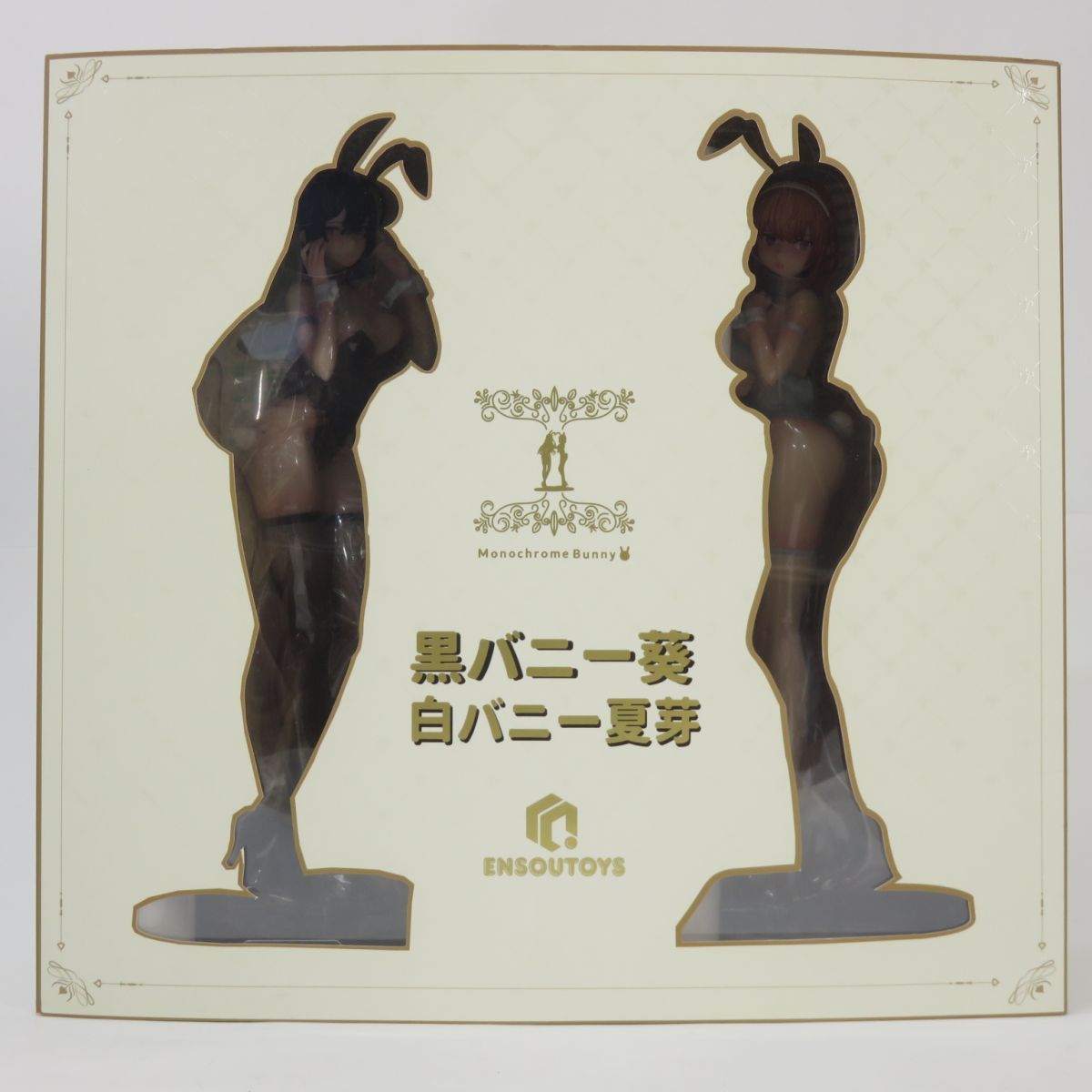 イコモチ オリジナルキャラクター 黒バニー葵＆白バニー夏芽 2体セット 1/6 フィギュア ※中古