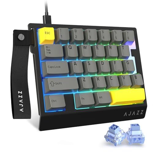 ★新品★AJAZZ AK029 片手ゲーミングキーボード メカニカルキーボード ラピッドトリガー対応 29キー配列 磁軸対応 8000Hzポーリングレート0.01mm RT精度 0.125ms超低遅延 アルミニウム合金プレート 5層消音構造 48f93c3b