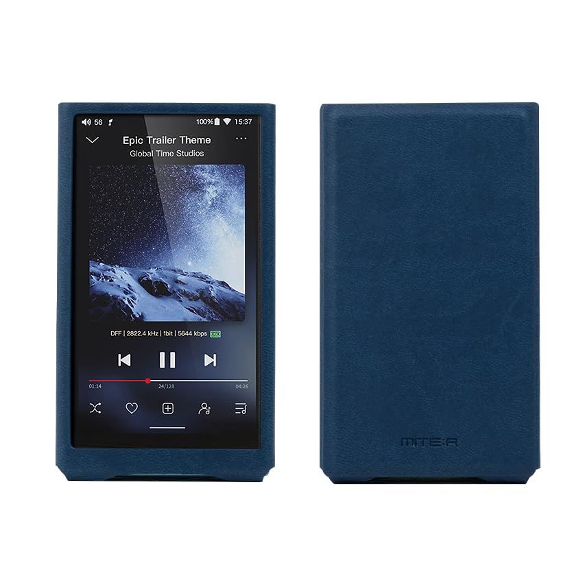 【新品】FiiO JM21用ケース、手作り人工PUレザーカバー fiio-jm21-case (Navy) 04235eb8
