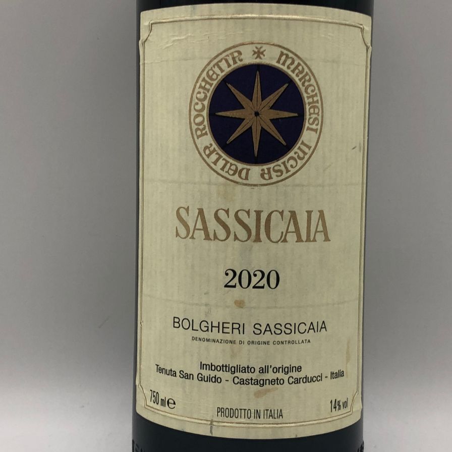 サッシカイア 2020 750ml 14% SASSICAIA 未開栓 - メルカリ