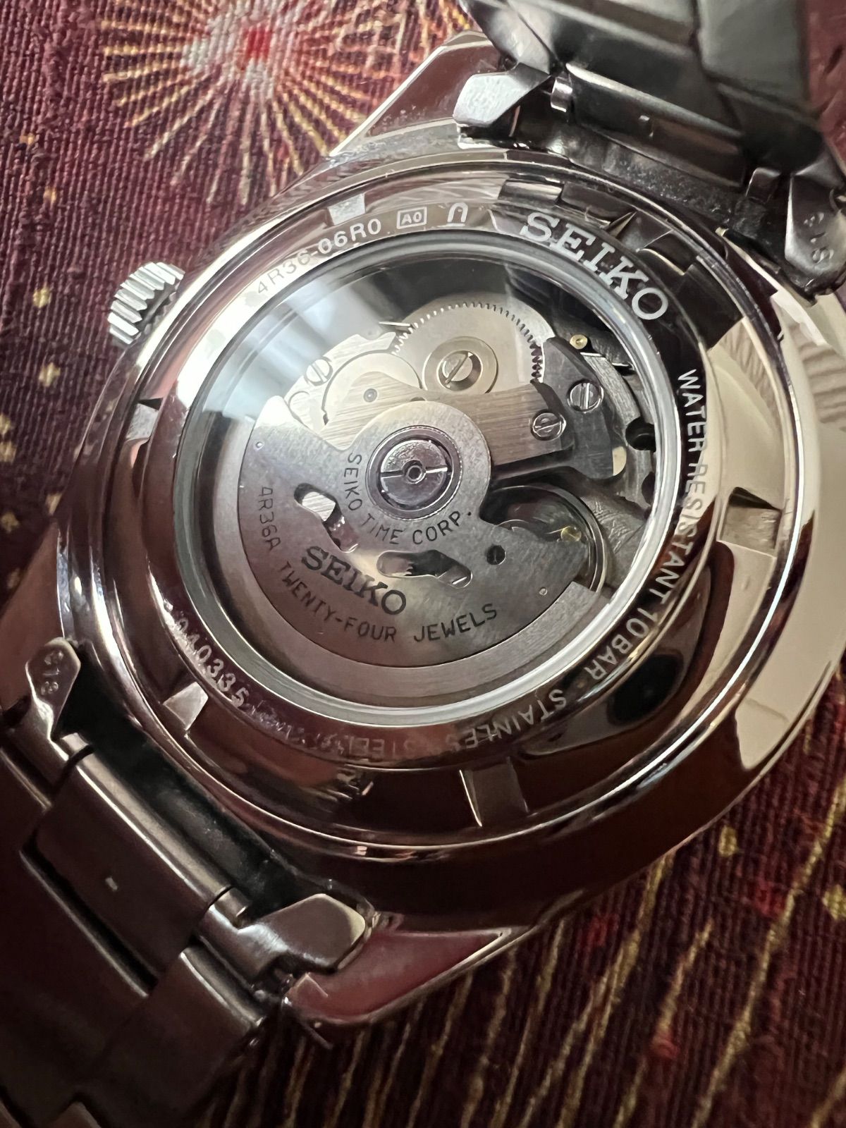 美品！セイコー5 SEIKO☆自動巻き☆裏スケルトン☆4R36-06R0☆ダイバー 