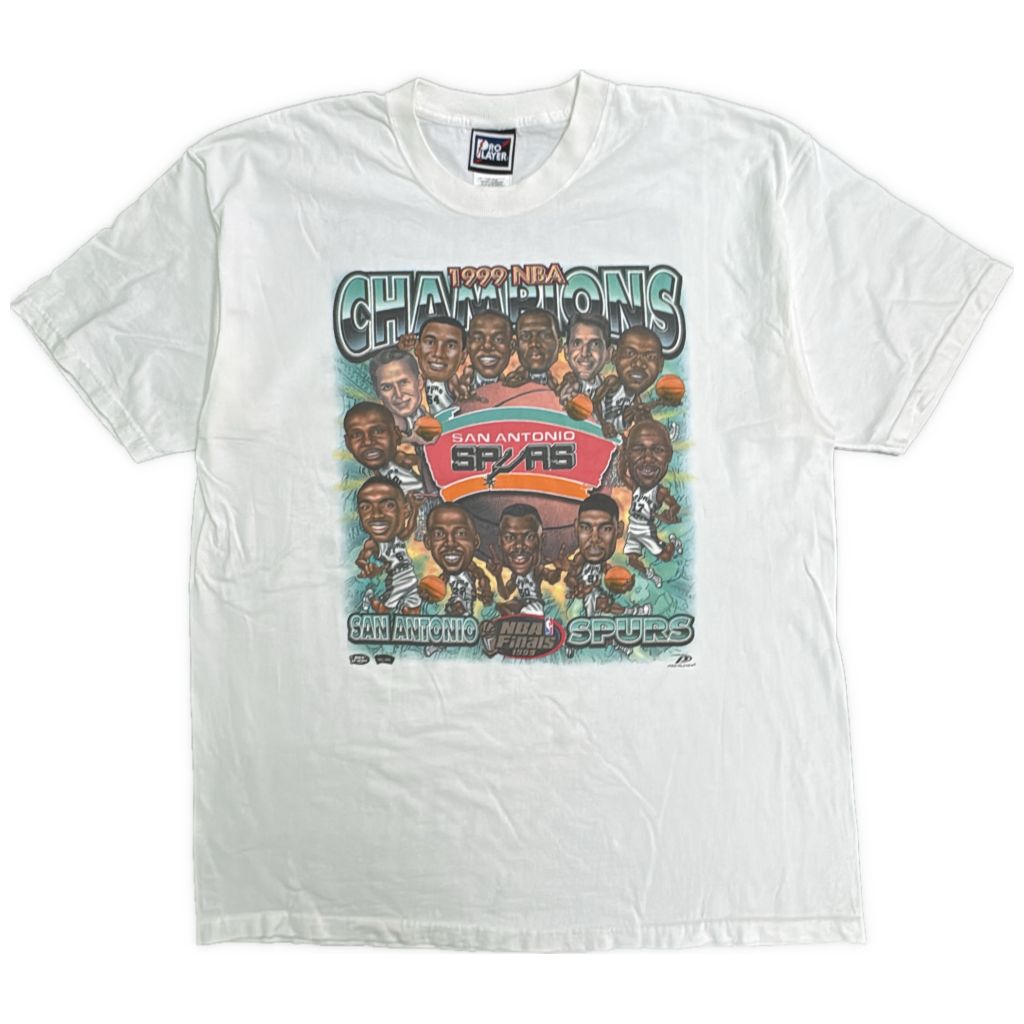 90年代 NBA サンアントニオ・スパーズ Tシャツ プロチーム バスケ ホワイト(メンズ XL)中古 古着 Y4408
