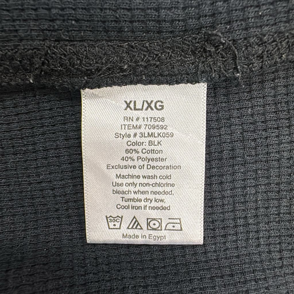 Levi's リーバイス 長袖サーマルＴシャツ ネイビー(メンズ XL)中古 古着 Y4464 thumbnail 4
