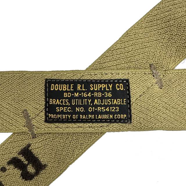 RRL ダブルアールエル サスペンダー Double カモフラ柄 フロッグ