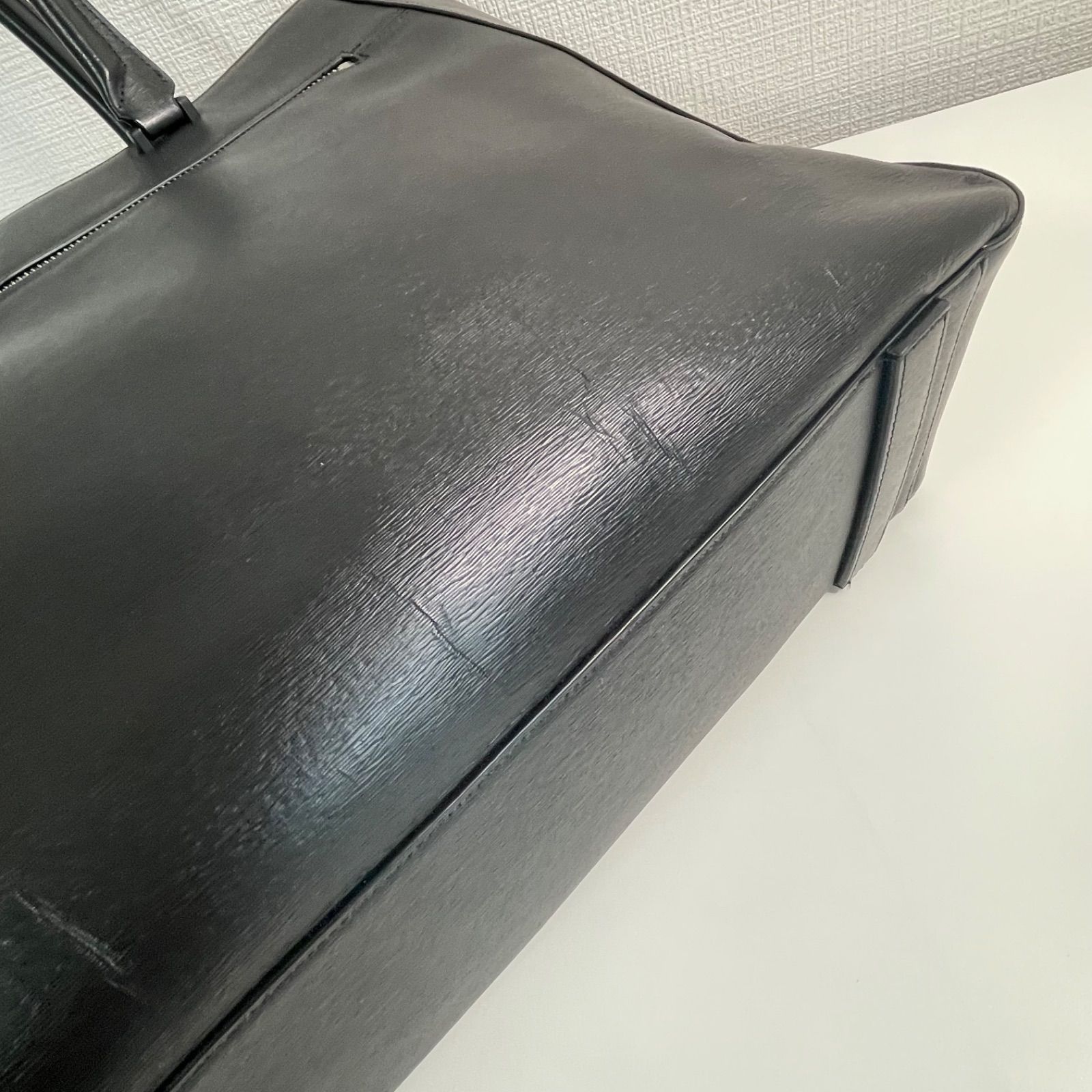 美品 Paul Smith ストローグレインレザー ビジネスバッグ トートバッグ