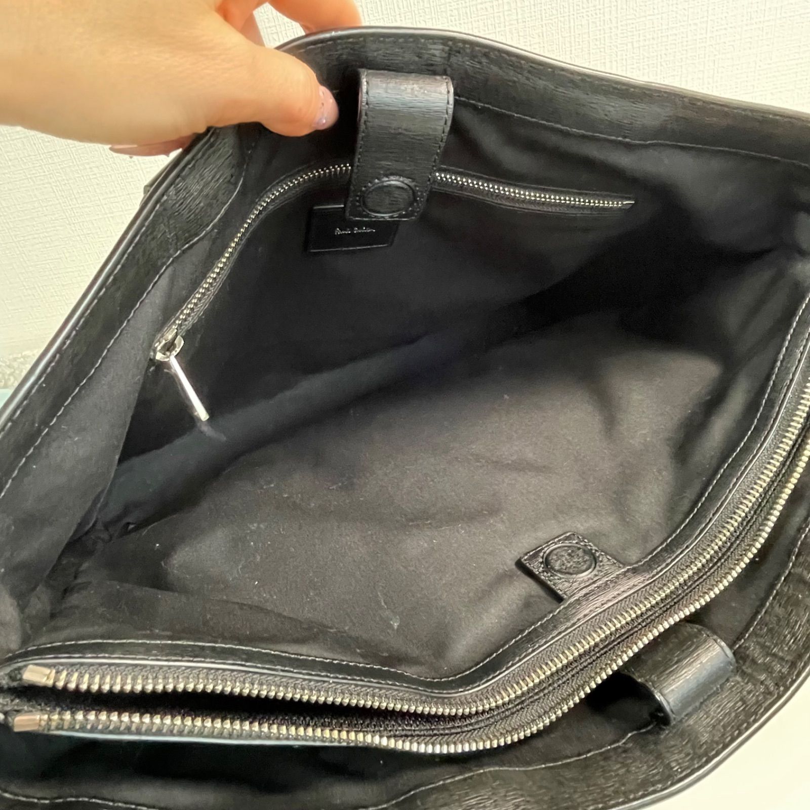 美品 Paul Smith ストローグレインレザー ビジネスバッグ トートバッグ