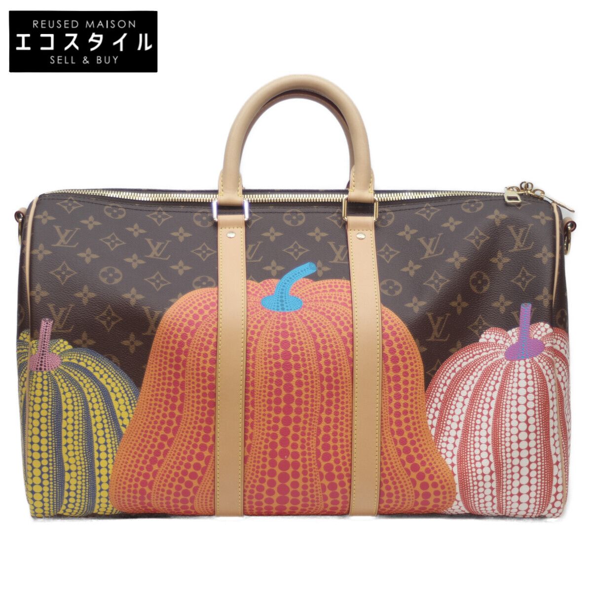 LOUIS VUITTON ルイヴィトン ×KY 草間彌生 23年 M46471 モノグラムパンプキン キーポルバンドリエール45