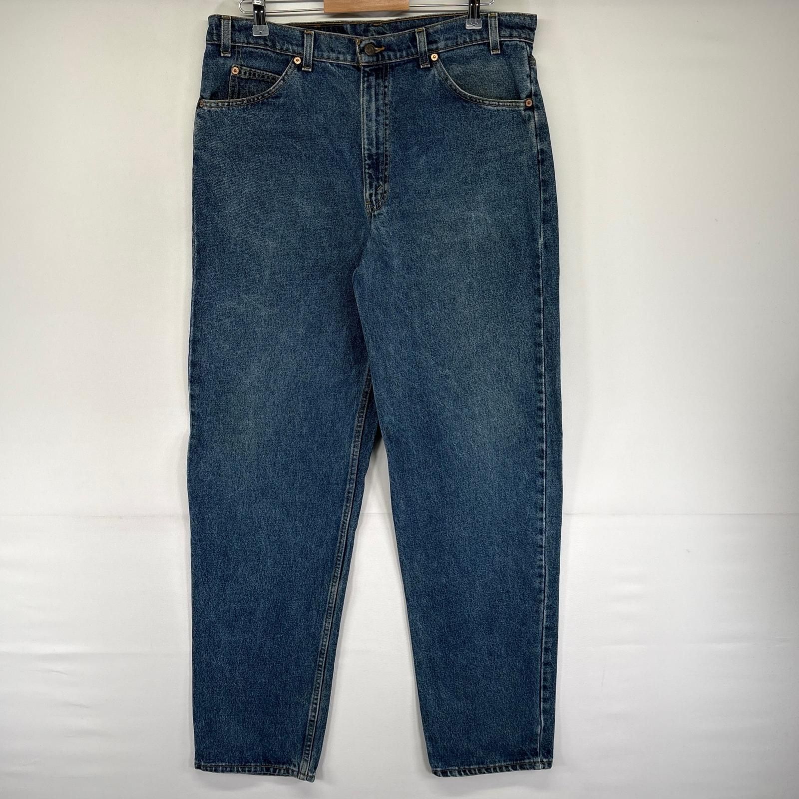 古着 90's/90年代 リーバイス Levi's USA製 デニム パンツ 550 テーパード 5ポケット ジッパーフライ W38 L34 ブルー系 メンズ