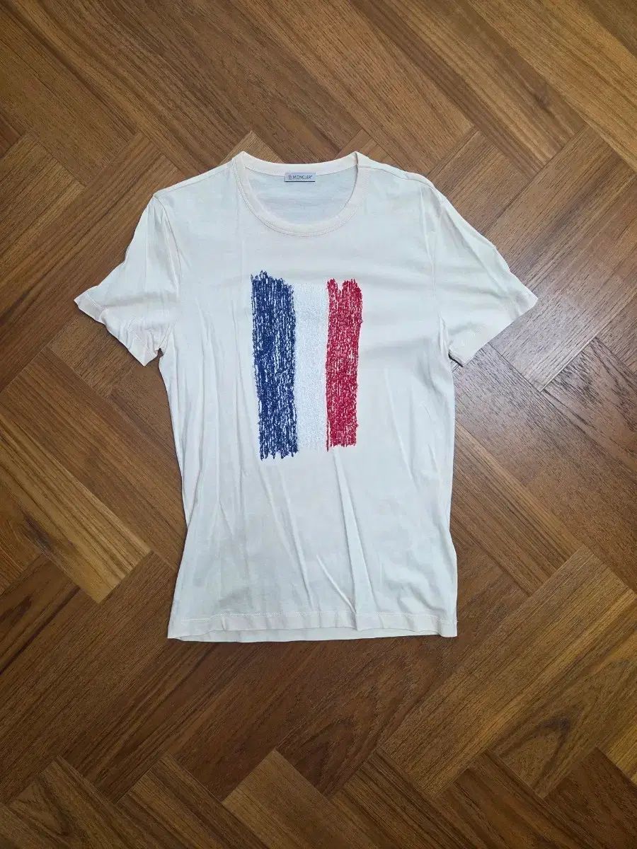 MONCLER モンクレール フランス 国旗 半袖 Tシャツ 白 レア