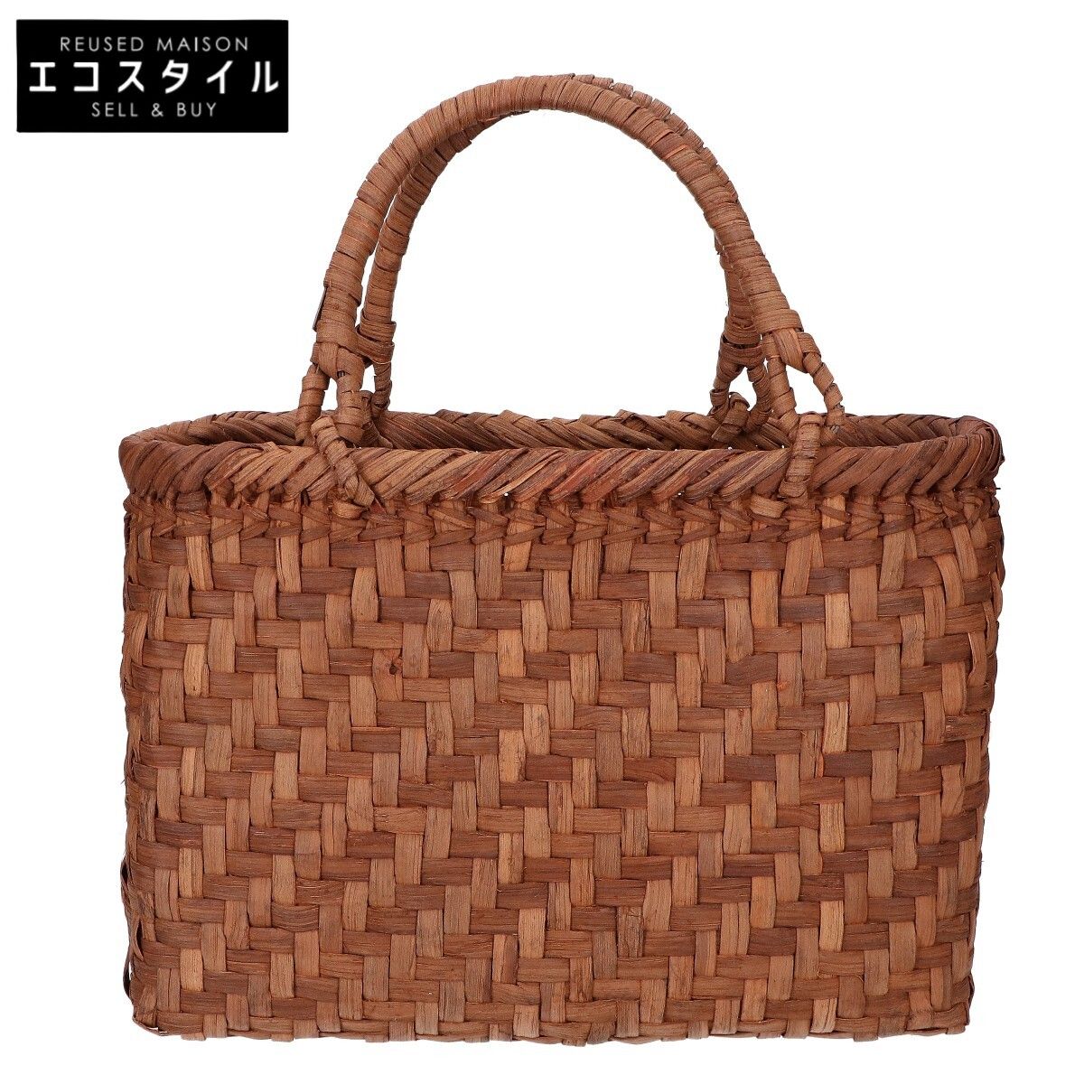 　やまぶどう　【美品】網代編み かごバッグ