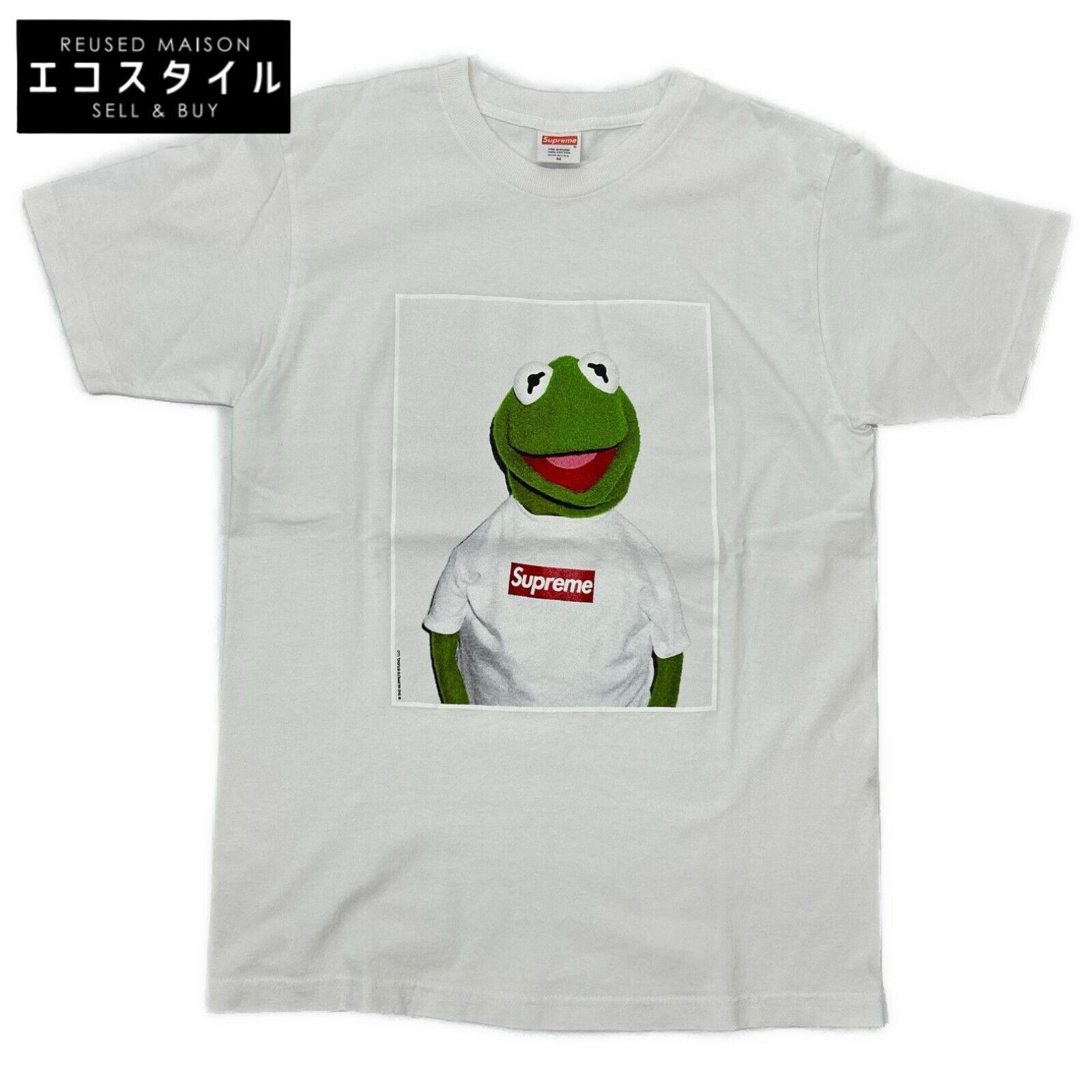 Supreme　シュプリーム　08SS Kermit The Frog Tee ホワイト プリントフォト Tシャツ　M