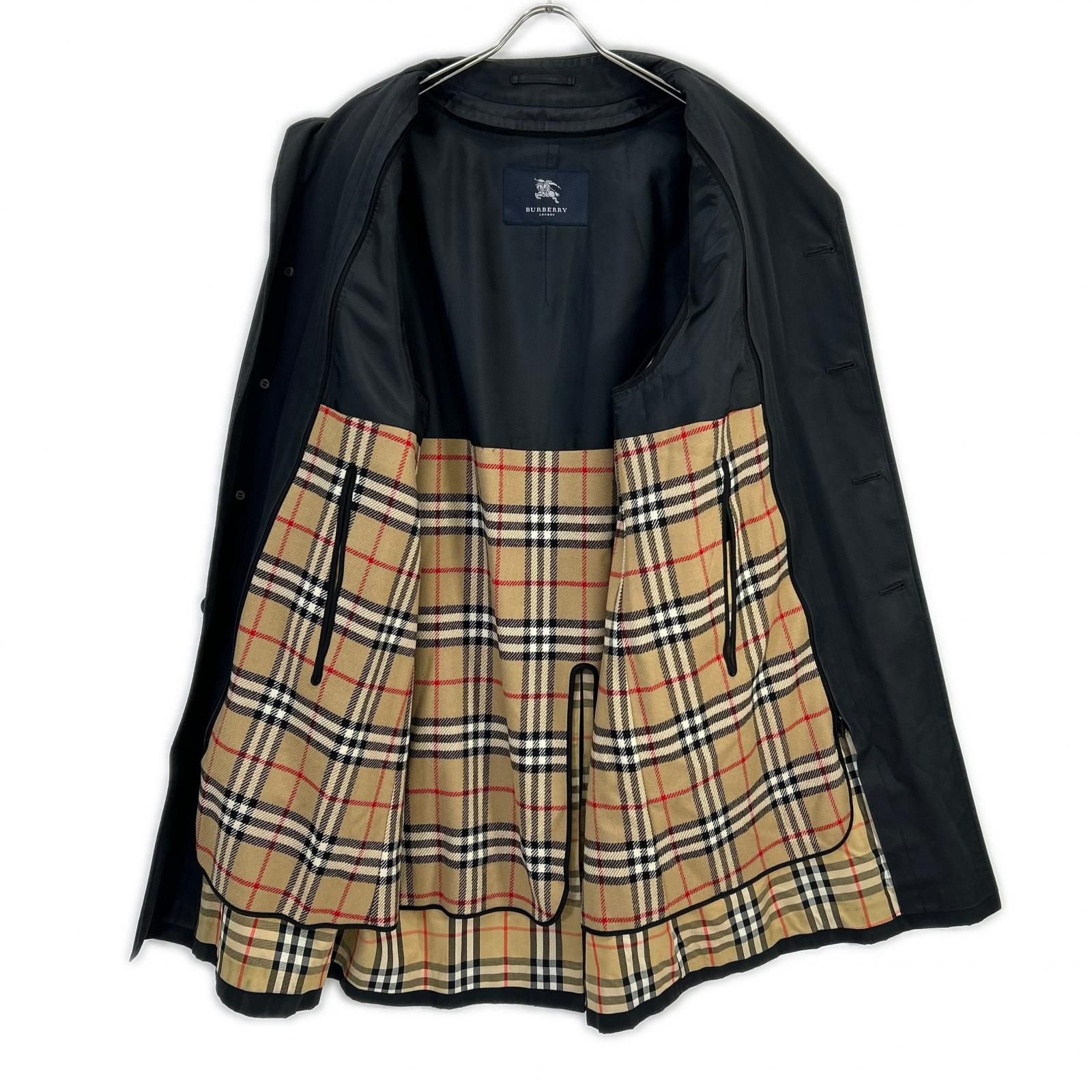 Burberry LONDON バーバリーロンドン ブラック ライナー付き ステン