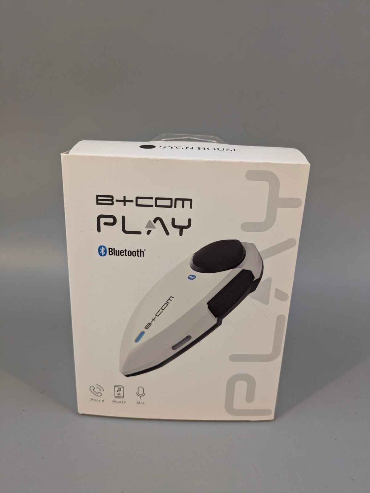 【新品未使用】サインハウス B+COM PLAY ビーコム プレイ ホワイト 白 バイク用 インカム ブルートゥース コミュニケーションシステム 品番:00082233 SYGN HOUSE ヘルメットスピーカー