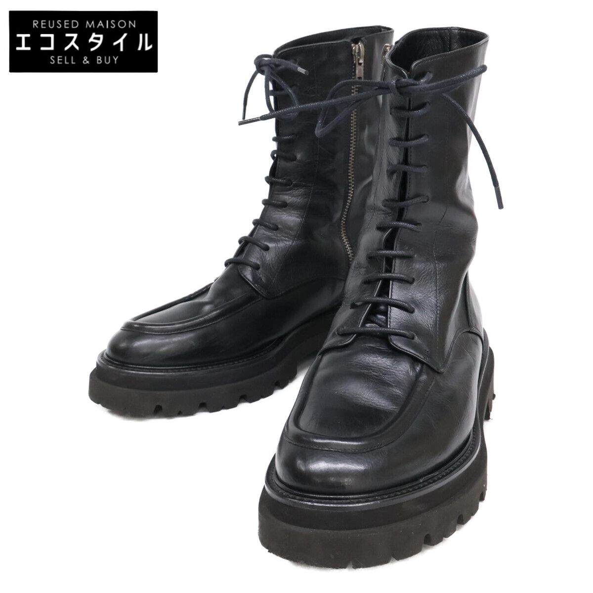 PASCUCCI　パスクッチ　9441 Uチップ レースアップブーツ　38