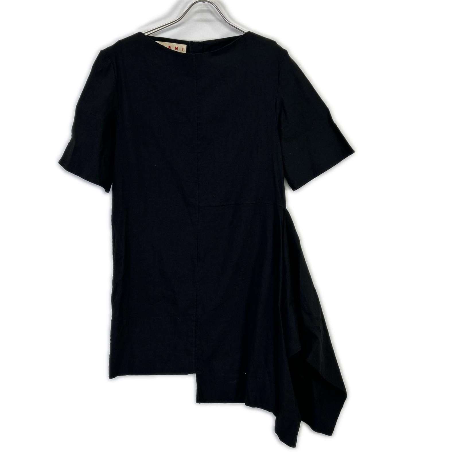 Marni アシンメトリー　ワンピース MARNI マルニ TNMAR01A00TL234 ブラック アシンメトリー ワンピース 40