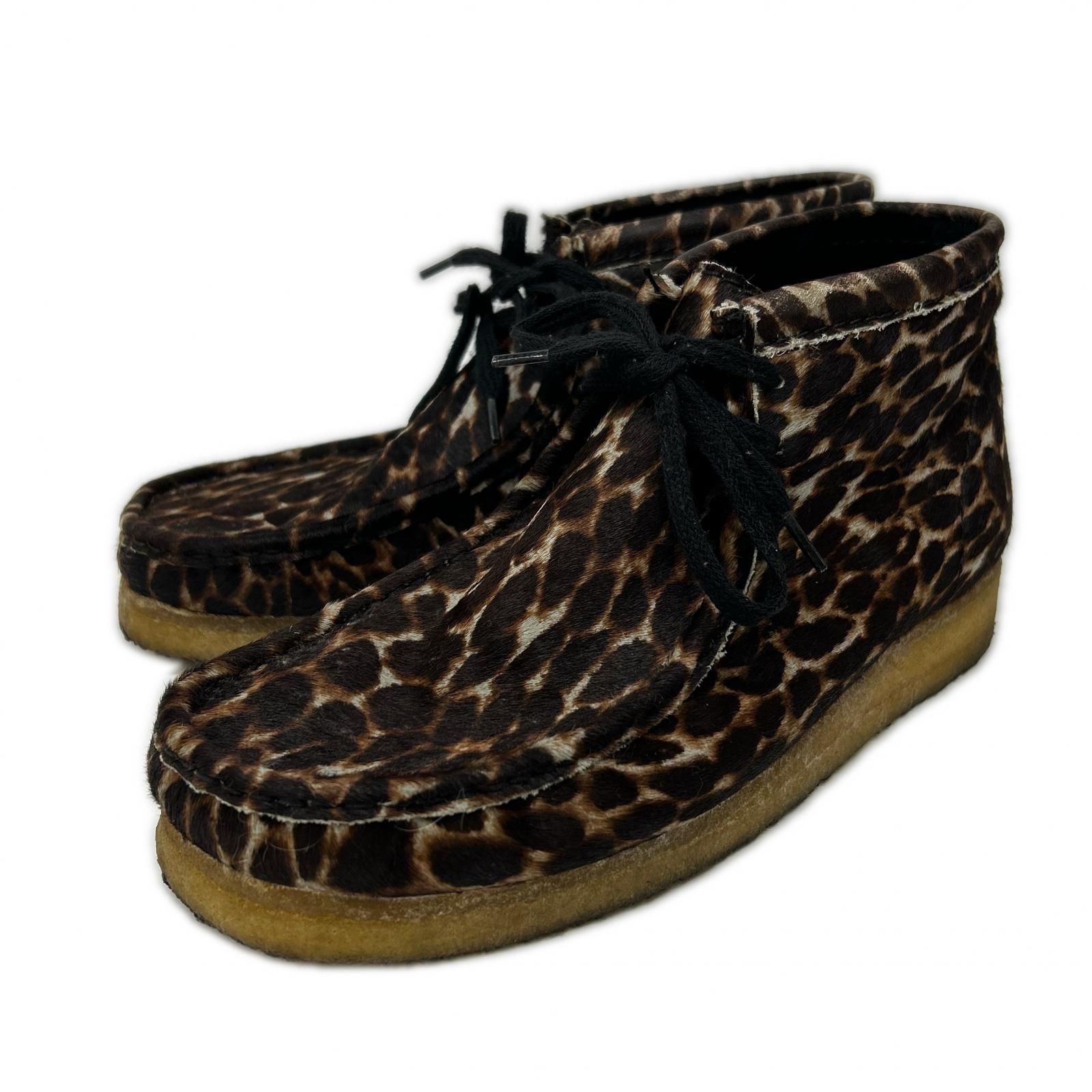 Clarks クラークス 61163373 レオパード柄 ハラコ ワラビー ブーツ