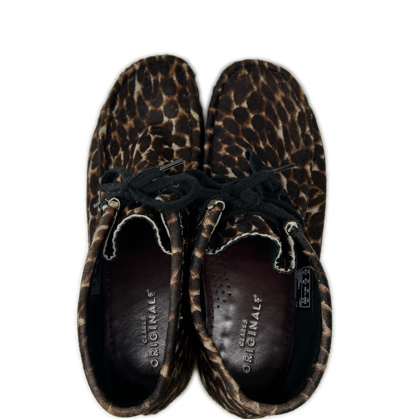 Clarks クラークス 61163373 レオパード柄 ハラコ ワラビー ブーツ