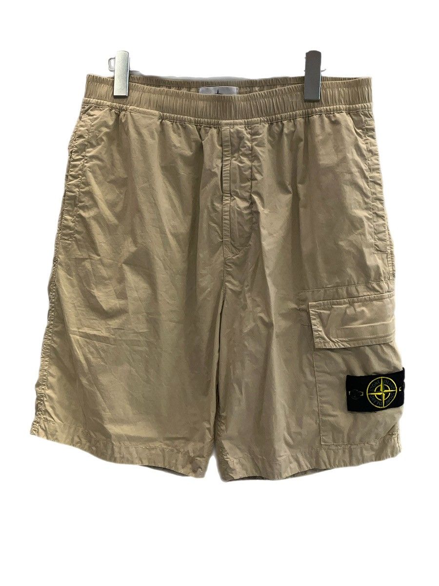ストーンアイランド STONE ISLAND COMPASS CARGO SHORTS コンパス カーゴ ショート パンツ 茶 8015L1803 ハーフパンツ ベージュ W31 101MB-1052