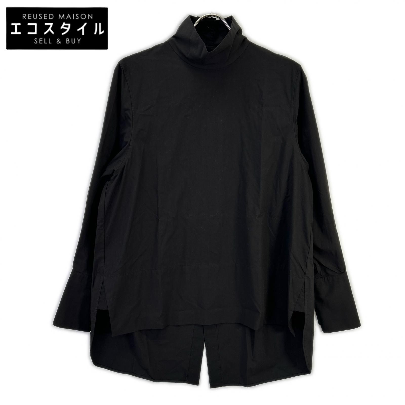 LOHEN　ローヘン　LH23A-BL065 ブラック レーヨン ハイスタンドブラウス　F