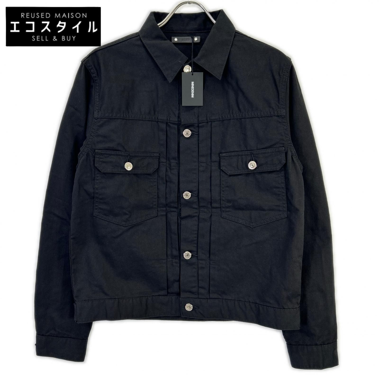 MINEDENIM　マインデニム　GKT-803HSB-99-032 ブラック STR Twill TF-GJKT デニムジャケット　3