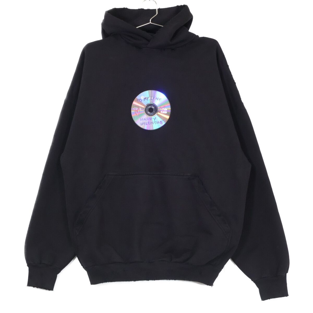 BALENCIAGA　バレンシアガ　【国内正規/23年製】739024 VALENTINE CD HOODIE プルオーバー パーカー　L
