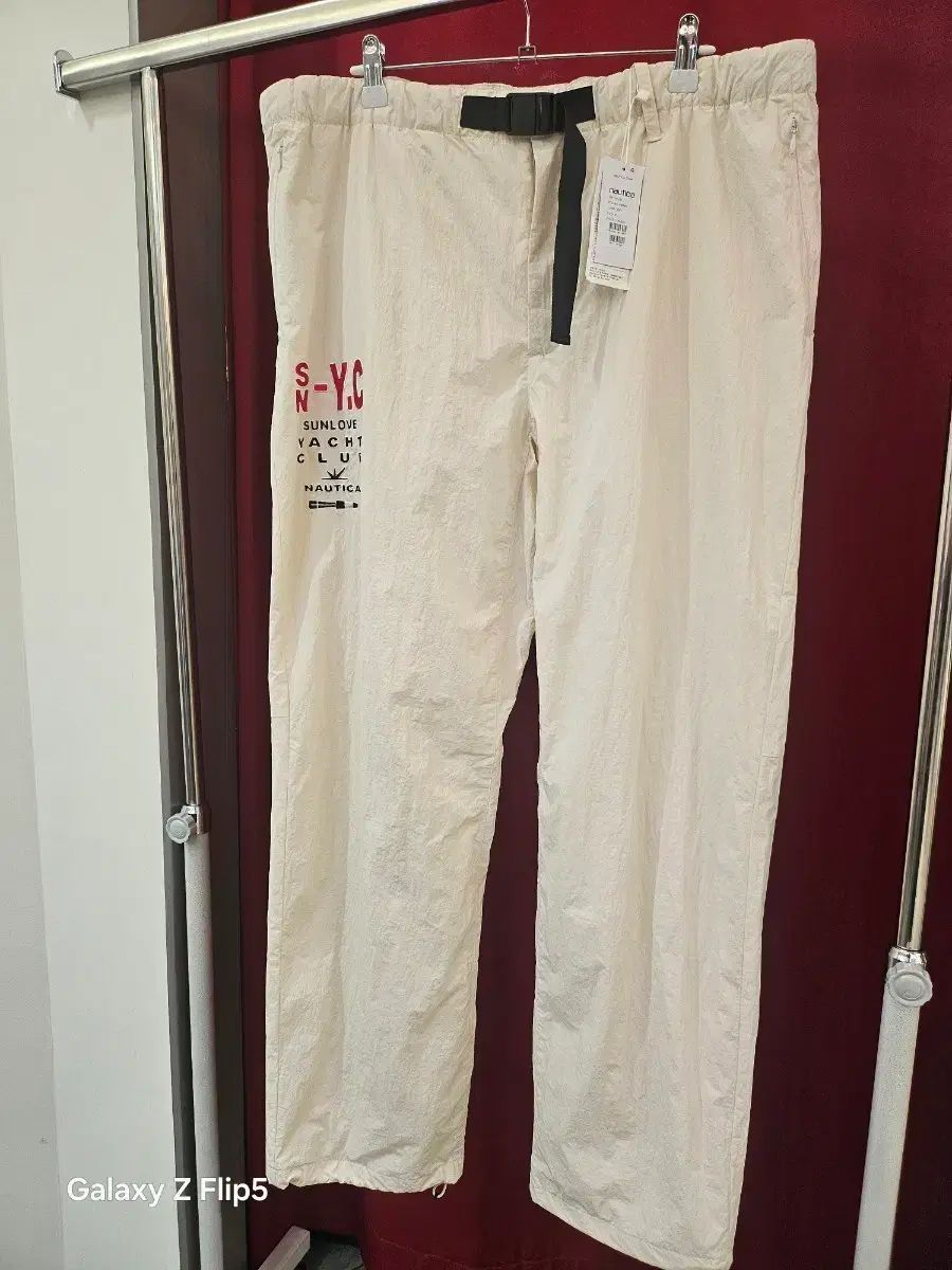 NAUTICA(ノーティカ) SUNLOVE ナイロン ストラップ パンツ アイボリー XL 新品