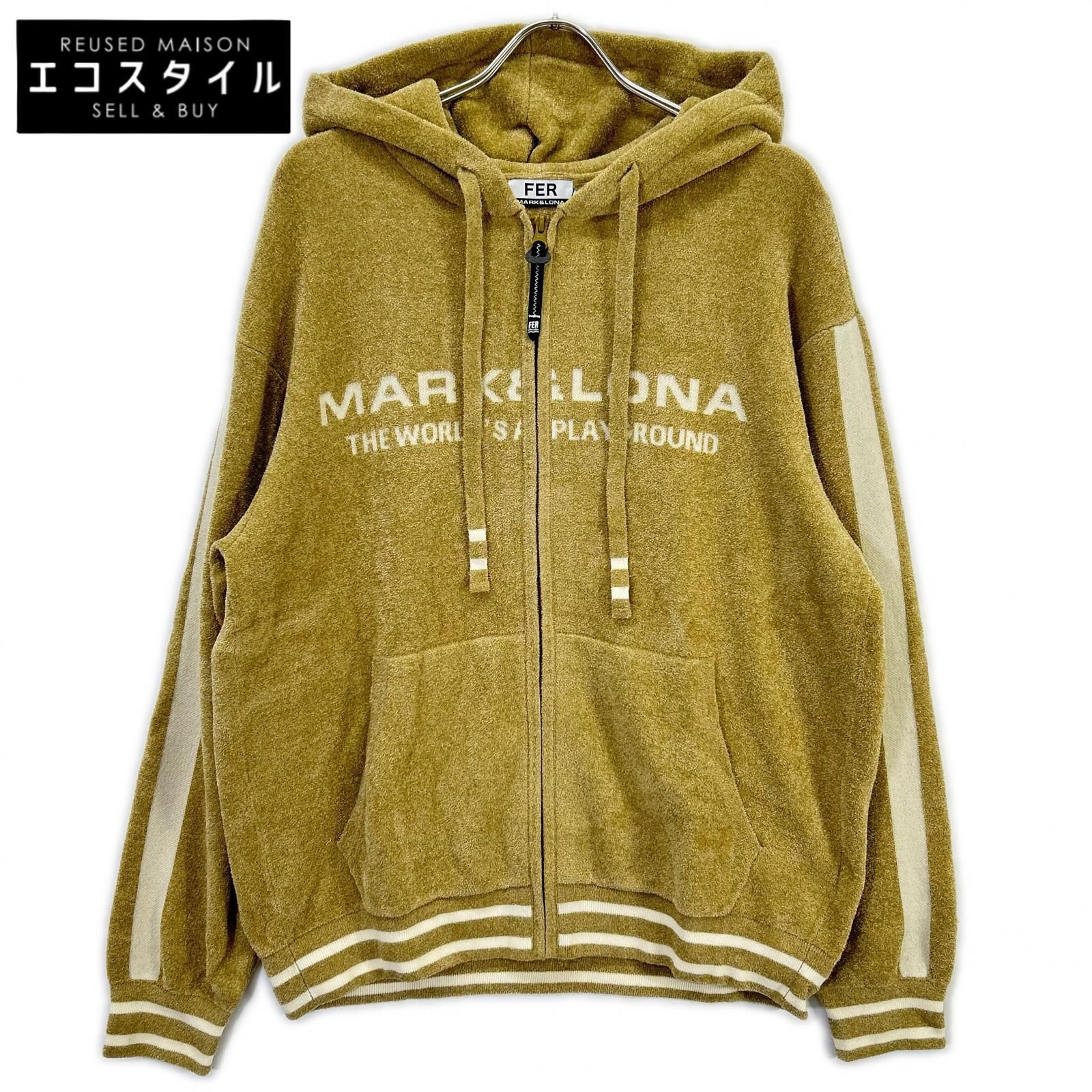 MARK&LONA　マークアンドロナ　MFM-6A-AD10 ベージュ Plush Velour Touch Hoodie　48