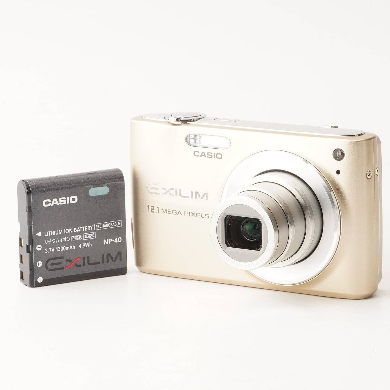 カシオ Casio EXILIM EX-Z400 ゴールド 4x 広角 光学ズーム
