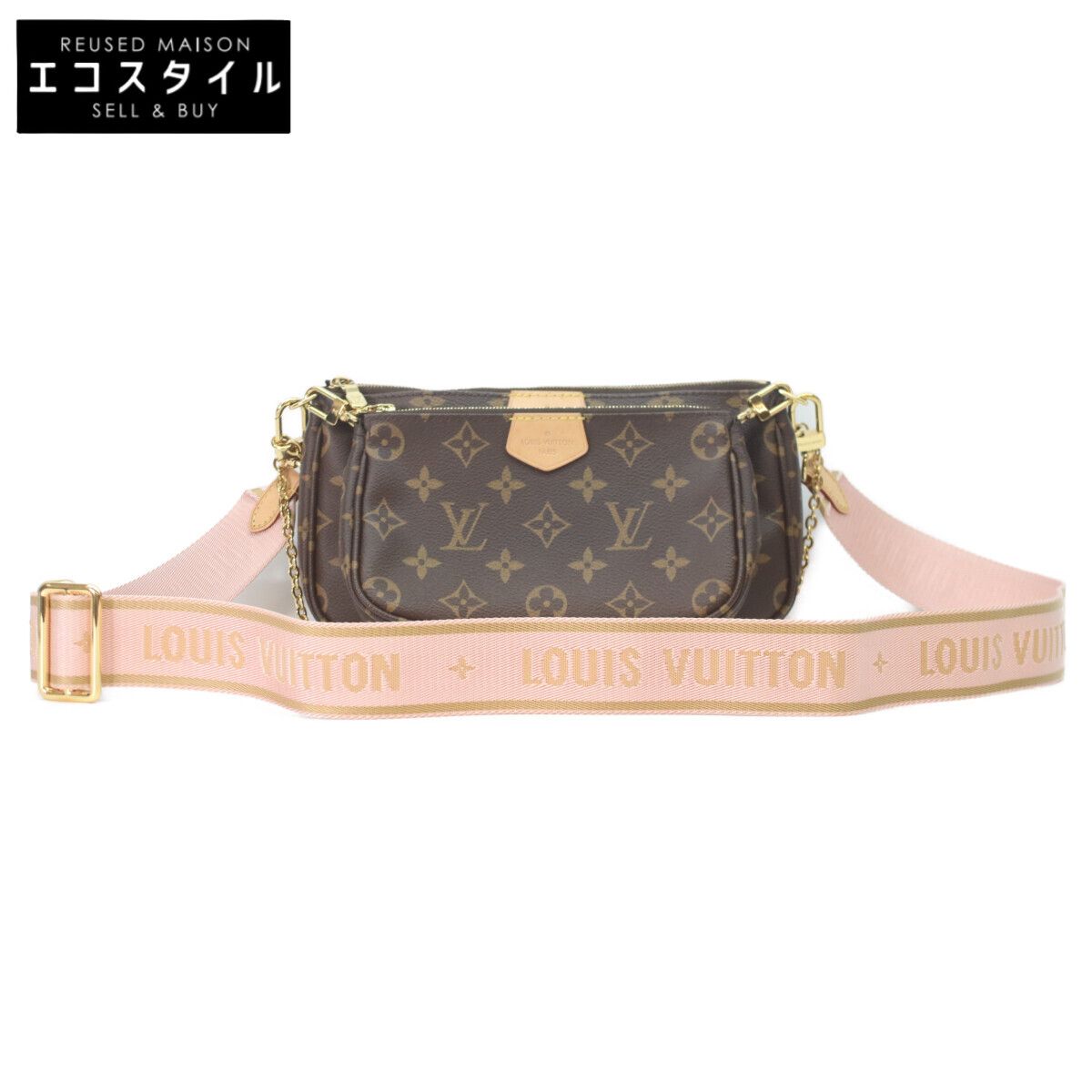 LOUIS VUITTON　ルイヴィトン　M44840 ローズクレール モノグラム ミュルティポシェットアクセソワール