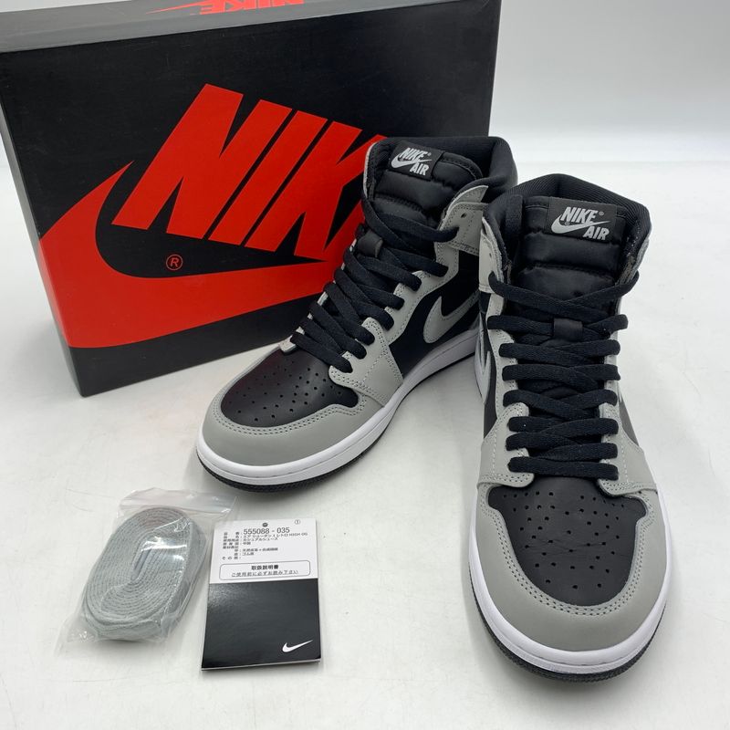 【中古品】 NIKE ナイキ AIR JORDAN 1 HIGH OG SHADOW 2.0 555088-035 エアジョーダン1 ハイ スニーカー 靴 シューズ 【160-260627-ko-06-tei】