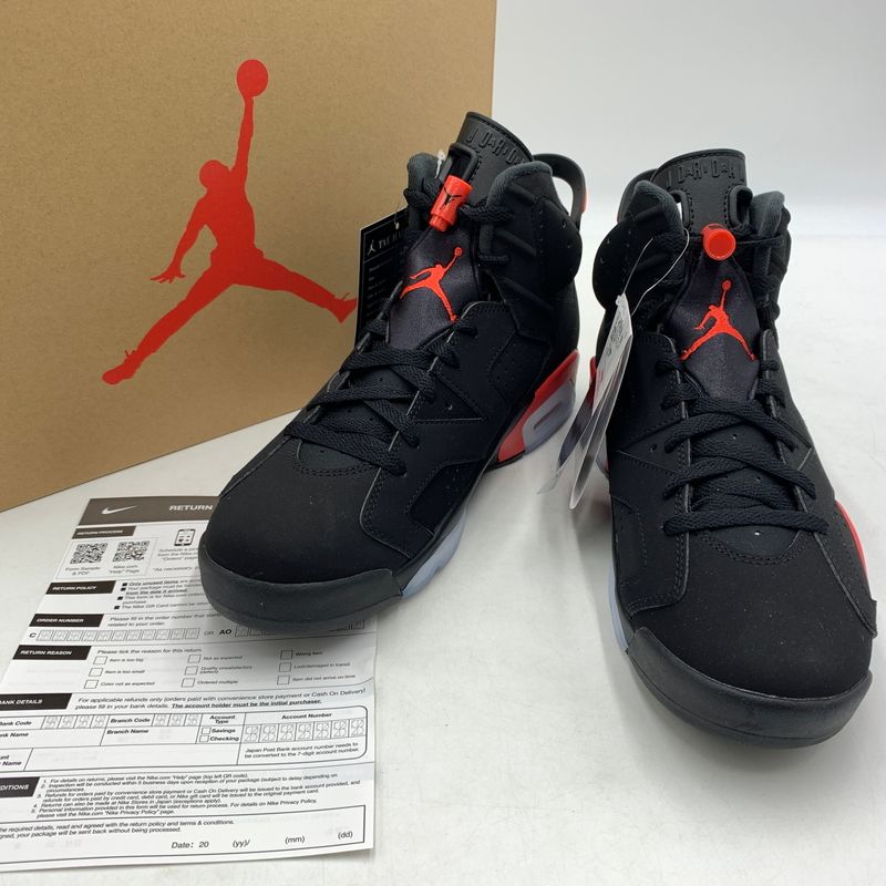 【中古品】 NIKE ナイキ AIR JORDAN 6 RETRO INFRARED SALESMAN CT8529-001 エアジョーダン6 レトロ スニーカー 靴 シューズ 【160-260627-ko-08-tei】