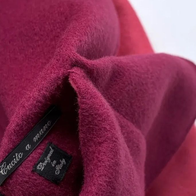 Max Mara Cucito a mano 90%virgin wool リバーシブル コート J44(L
