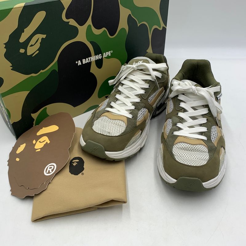 【中古品】 A BATHING APE アベイシングエイプ SHARK STA #2 MX91308 シャークスタ スニーカー 靴 シューズ 【162-260627-ko-10-tei】