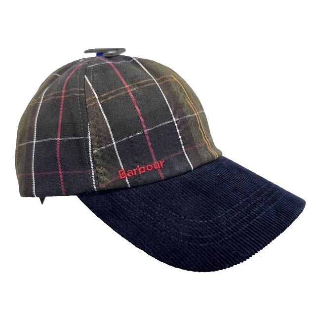 バブアー Barbour ×Paul Smith ポールスミス 25AW 6-Panel Check Cap 6パネル チェック柄 コーデュロイ切替 キャップ MHA0927TN28 ONESIZE カーキ ネイビー ブランド古着ベクトル 中古▲■260627