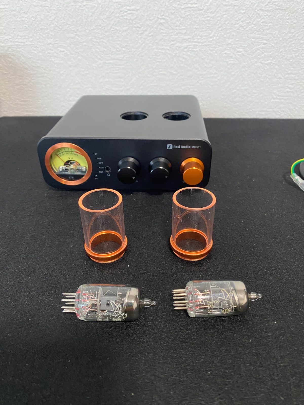 美品】Fosi Audio MC331 真空管アンプ VUメーター搭載 付属品完備