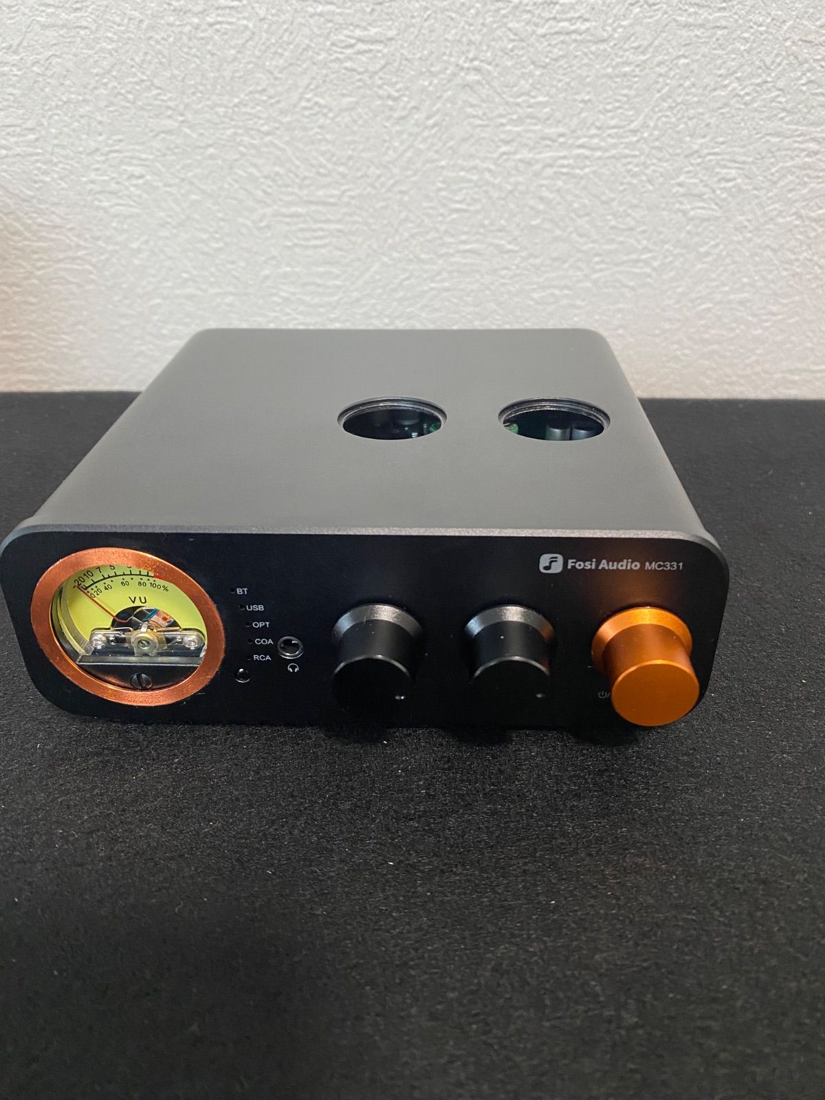 美品】Fosi Audio MC331 真空管アンプ VUメーター搭載 付属品完備