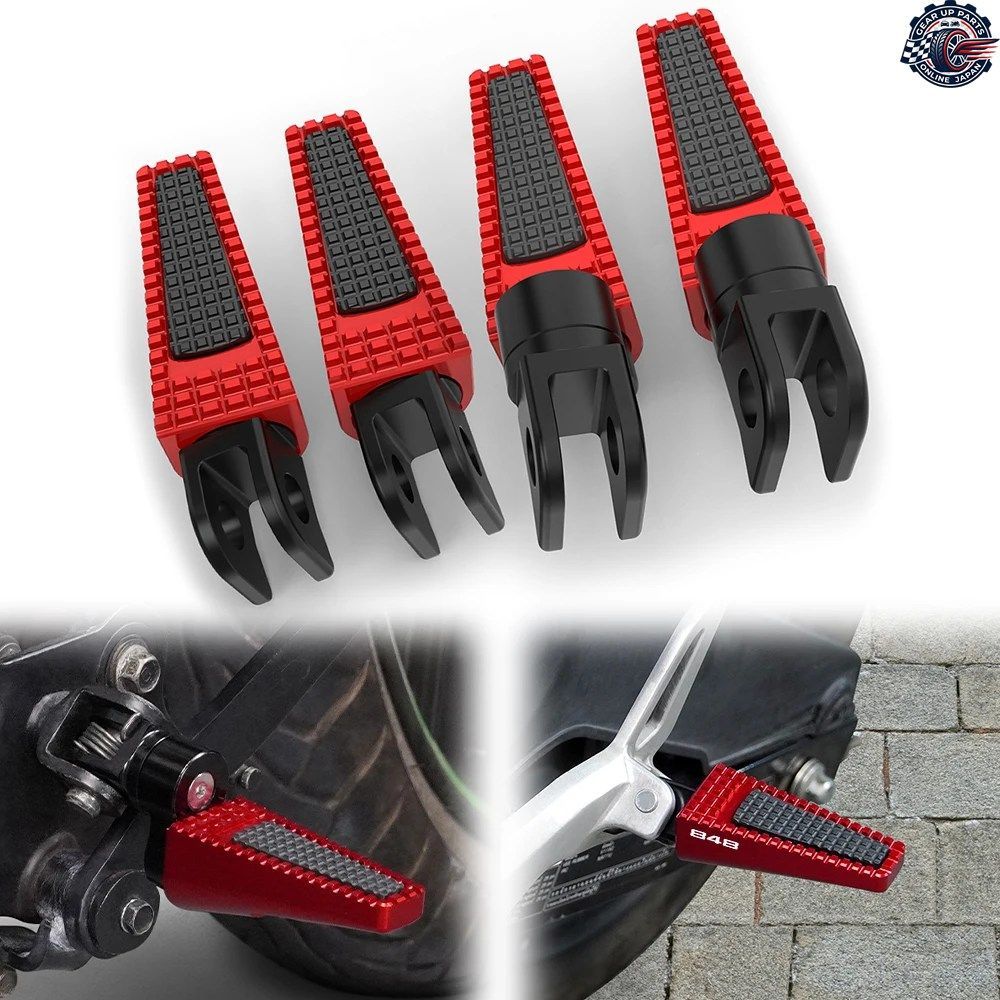 DUCATI 848 / S / EVO 2008 - 13 オートバイ用回転式フロントおよびリアフットペグ/フットレスト/ペダル