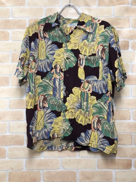 【中古】 SUN SURF サンサーフ アロハシャツ フラガール M32186 総柄 M 111455478
