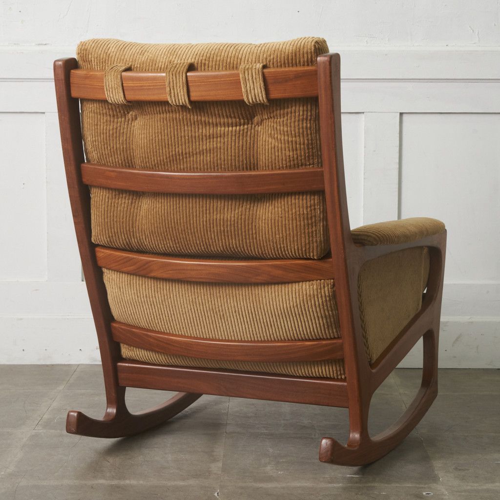 張替済 イギリス Gimson & Slater ヴィンテージ ロッキングチェア 揺り椅子 ソファ 無垢材 北欧 スタイル Folke Ohlsson モダン 101694 - サムネイル
