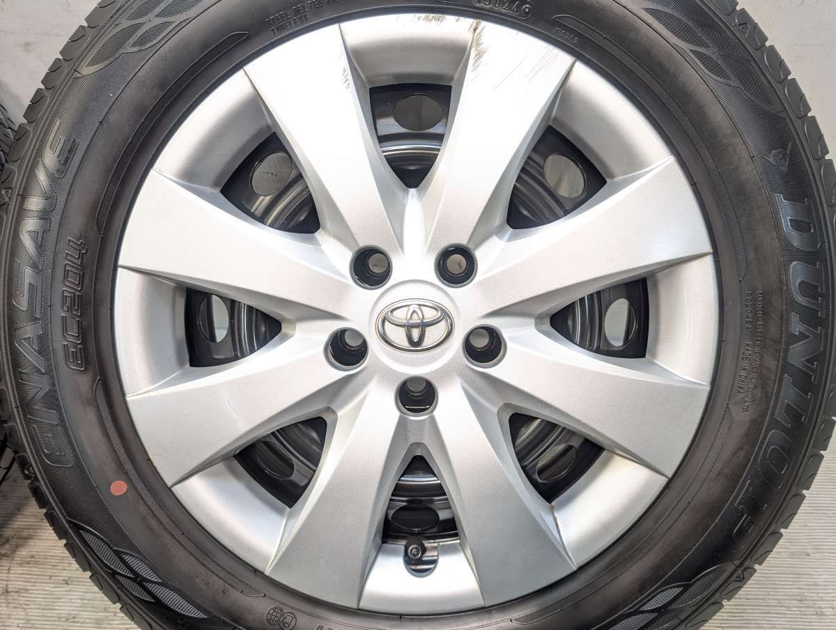 【19年製・バルブ替済】195/65R15 エナセーブ　トヨタ純ホイール　4本 195/65R15 ダンロップ エナセーブ EC204 トヨタ純正 15x6.0 100-5穴